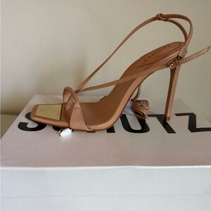 Schutz Vikki Honey Beige High Heel Sandal